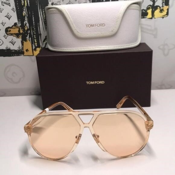 New Authentic Tom Ford FT1061 54E Bertrand Aviator Sunglasses – Luxury Designer - Picture 5 of 11